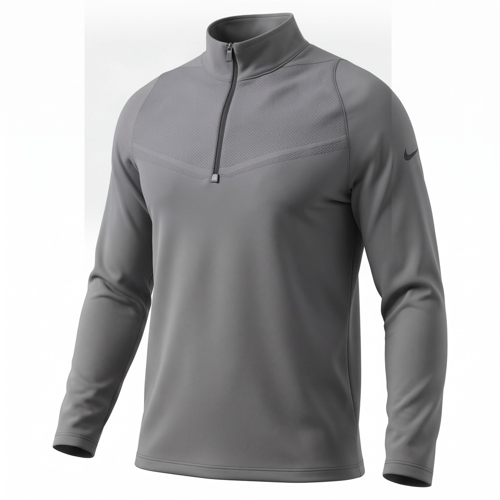 Nike Golf Dri-FIT Mens Gray Half Zip Pullover Jacket 779803-021 Size M